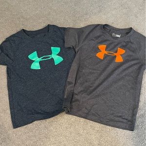 Set of 2 Under Armour Tees. Sz 4. Excellent condition.  Soft cotton material.